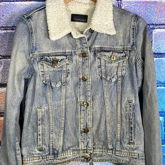 Articles of Society Los Angeles Women’s Sherpa Denim Jacket - Picture 2 of 8